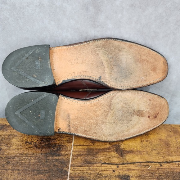 Allen Edmonds Biscayne Loafers Mens 11 AAA Brown Leather Tassel‎ Dress Shoes main image 8